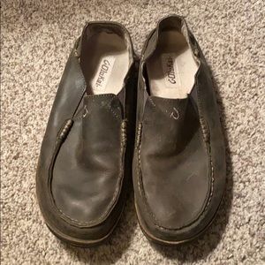 OluKai brown loafers